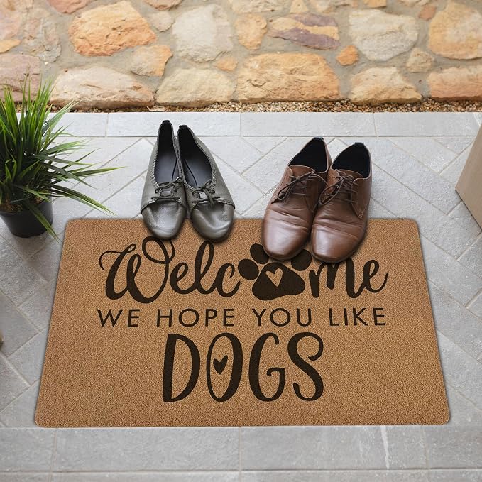 Funny Dog Welcome Door Mats, We Hope You Like Dogs Door Mat - Image 2