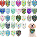 30 Pcs Dinosaurs Dog Bandanas for Small Dogs Medium Stitch Dog Bandana Bulk by Bestwishforyou