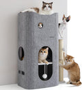 Bedsure 3-Level Indoor Cat Bed- Cat Condos Small Cat Tree by BEDSURE