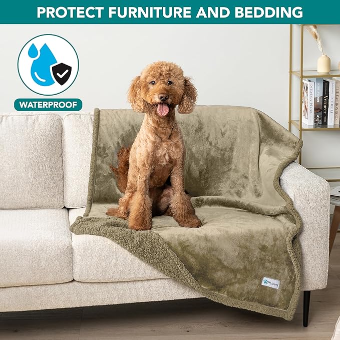 PetAmi Waterproof Dog Blanket for Medium Large Dog Puppy Cat Throw for Couch - Image 2