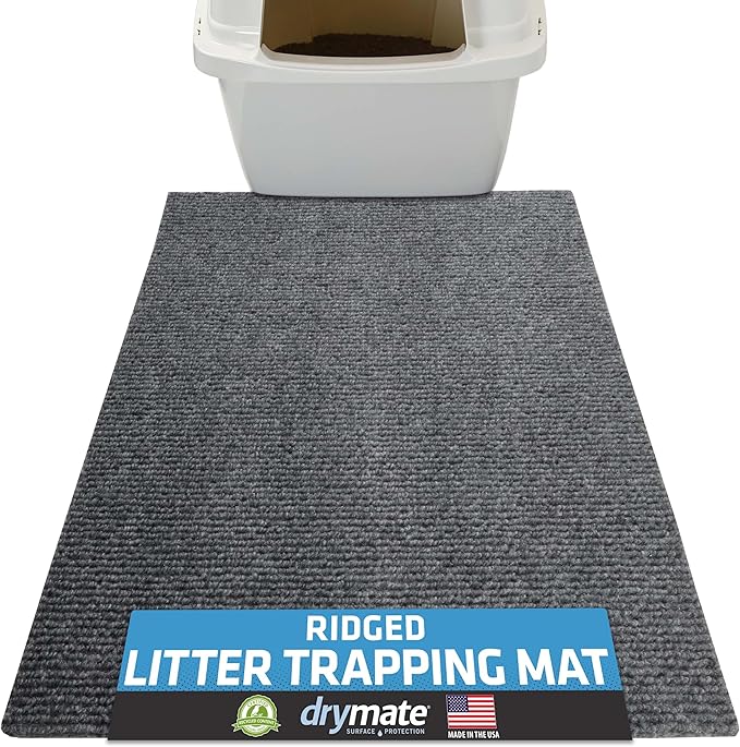 Drymate Cat Litter Box Mat, Litter Trapping Mat, Waterproof, Urine-Proof by Drymate