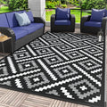 GENIMO Outdoor Rug for Patio Clearance, Reversible Plastic Straw Rugs for RV by GENIMO