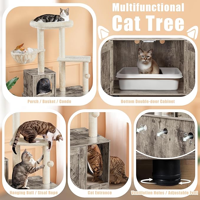 Yaheetech Litter Box Enclosure - Image 4