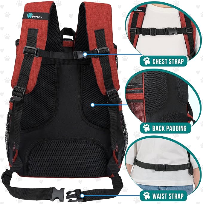 PetAmi Dog Backpack Carrier, Airline Approved Cat Backpacks - Image 4