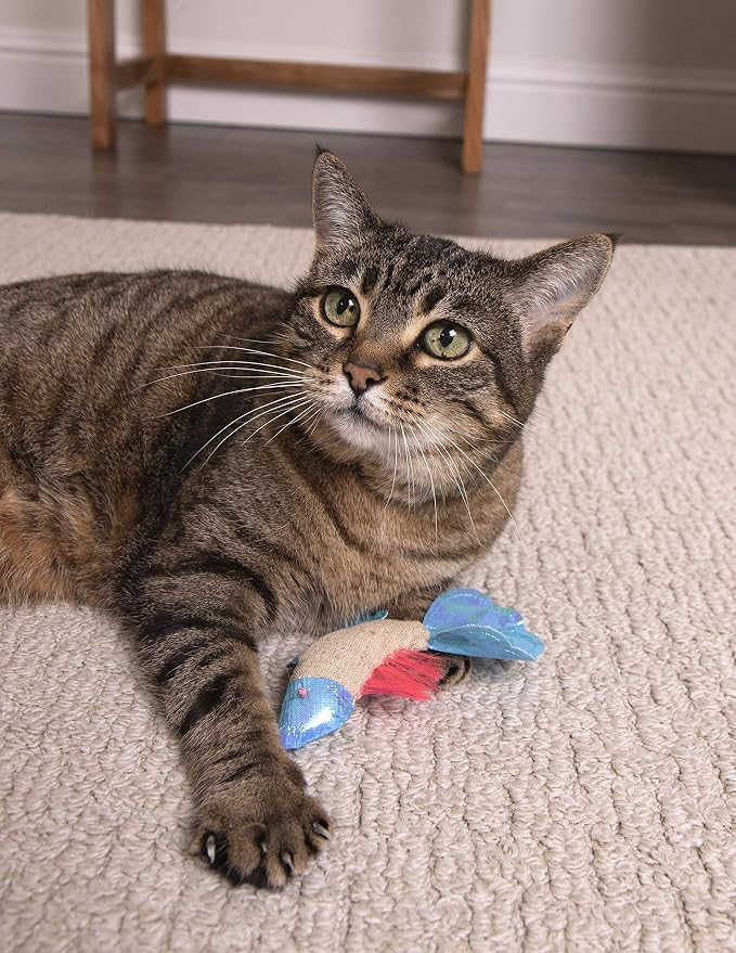 Petlinks Batty Beta Fish Crinkle Catnip Cat Toy - Image 7