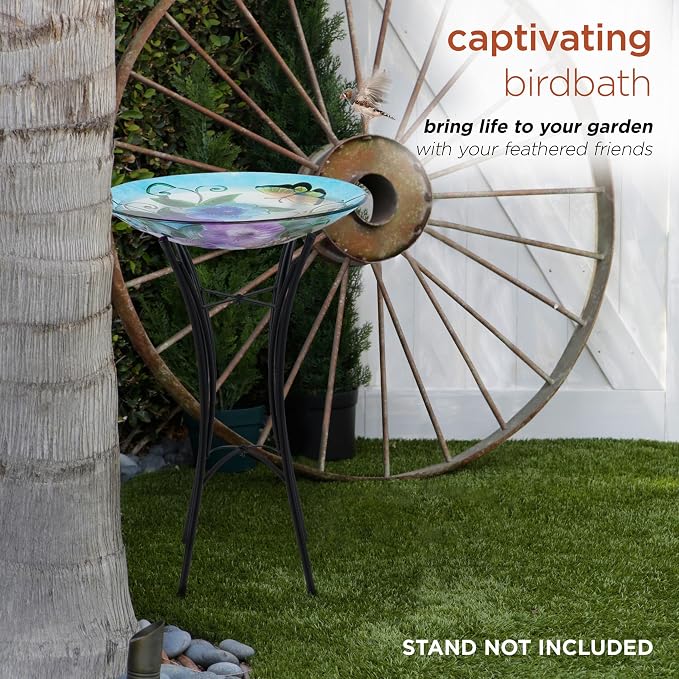 Alpine Corporation 18" Outdoor Birdbath Bowl Topper - Image 4