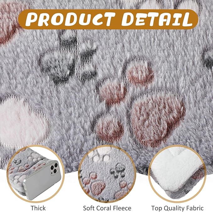 Tuanse 4 Pack Ultra Soft Dog Cat Bed Mat Small Animal Guinea Pig Bed - Image 3