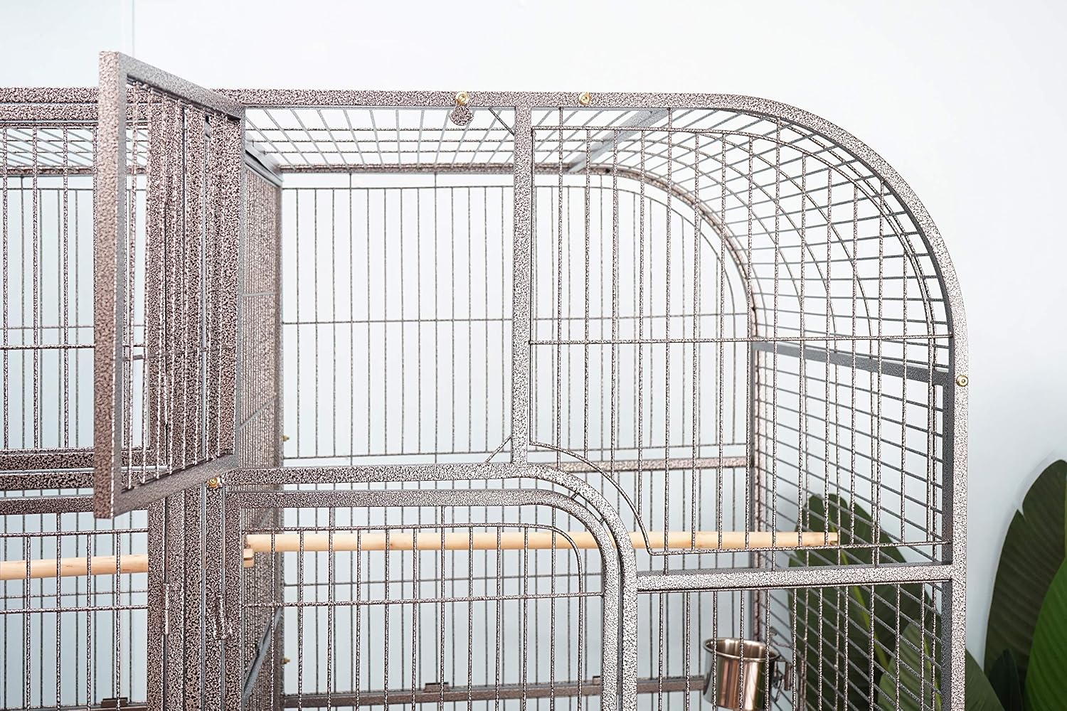 Double Bird Cage with Center Divider, W64xD32xH73 - GlobalHabitat Supply