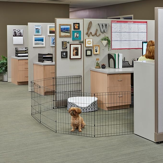 MidWest Homes for Pets Folding Metal Puppy / Dog Exercise Pen, Indoor/Outdoor - Image 4