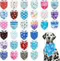30 Pack Winter Dog Bandanas Bulk by Bestwishforyou