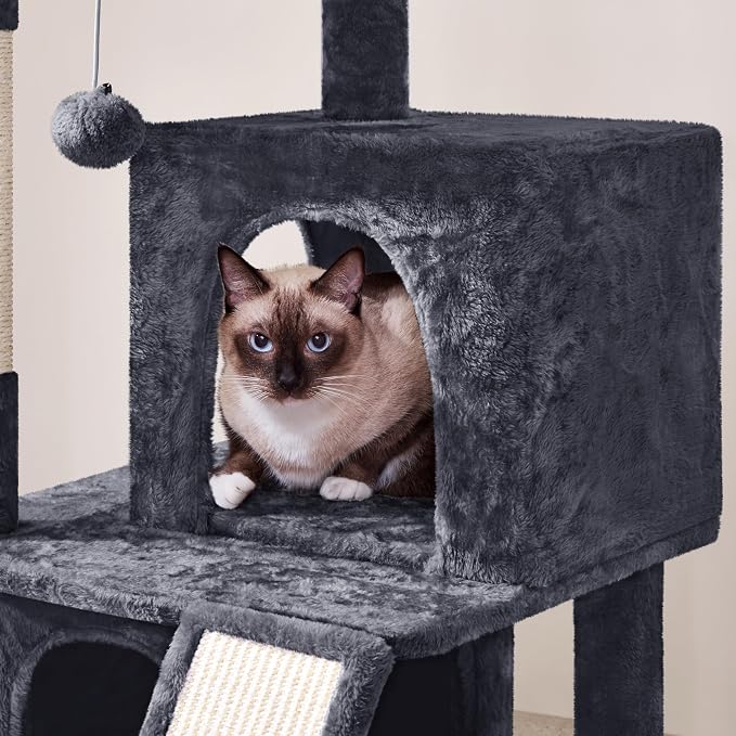 Yaheetech Cat Tree for Indoor Pets, 36in Tower Condo w/Extra Large Perch - Image 6