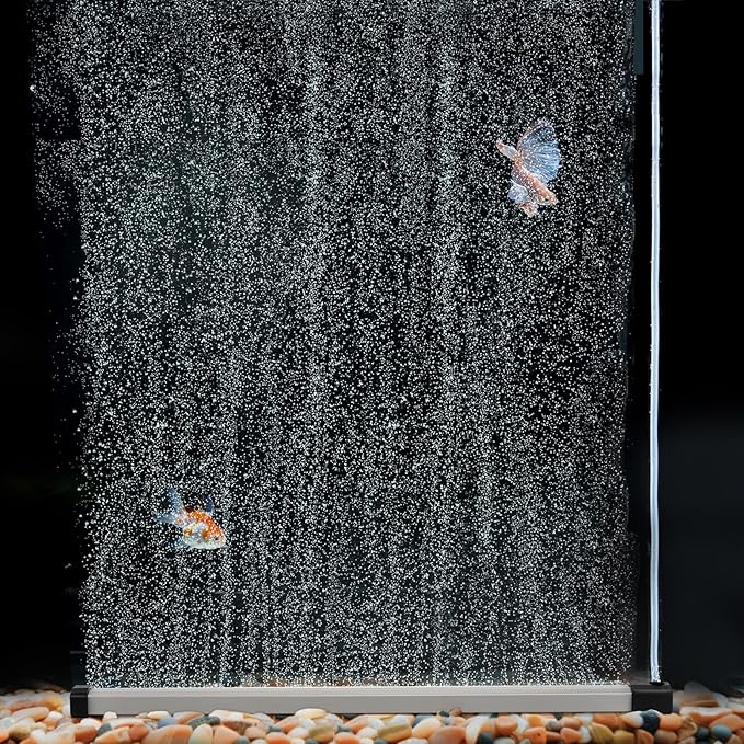 hygger Aquarium Bubble Strip, Nano Air Bubble Curtain Wall Aquarium Air Stone by hygger