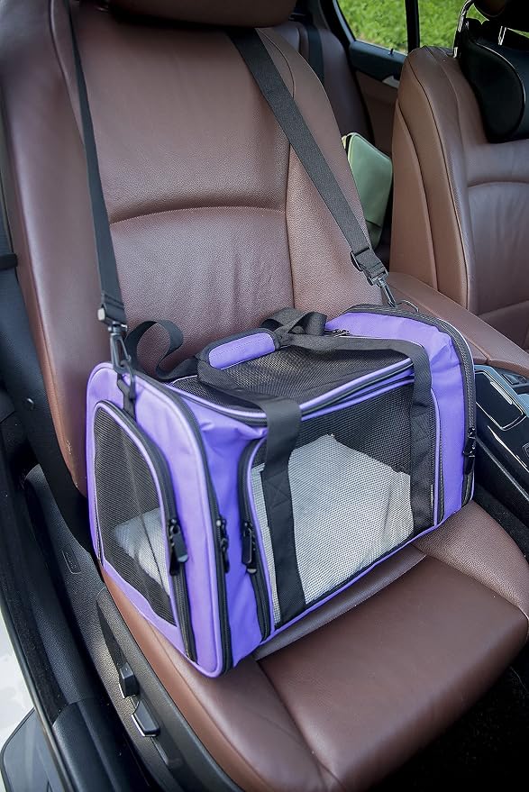Soft Sided Carrier for Small Medium Cats Dogs, Removable Pad Collapsible Travel - Image 10