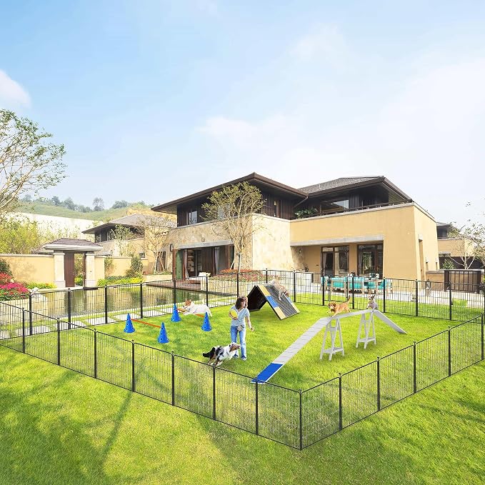 Dog Playpen 32 inch 36 Panels Indoor Outdoor Dog Pen - Image 2