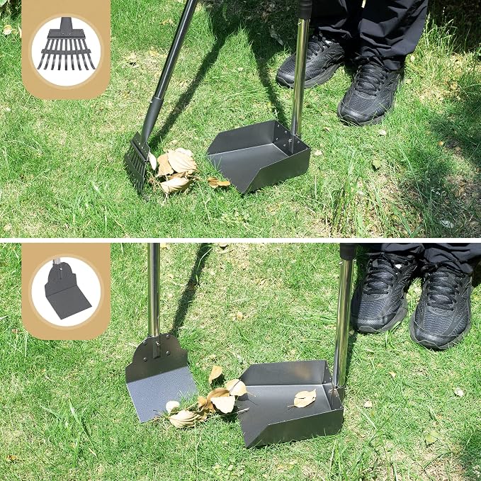 Heeyoo Dog Pooper Scooper, Dog Poop Tray and Rake Set, Pet Waste Removal Scoop - Image 7