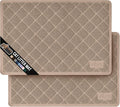 GORILLA GRIP Cat Litter Box Mat, 35x23 2 Pack, Water Resistant, US Designed by GorillaGrip