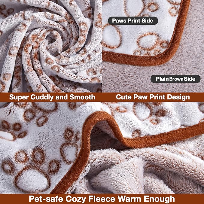 Stuffed Large Brown Premium Soft Dog Blanket, - Image 3