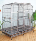 Double Bird Cage with Center Divider, W64xD32xH73 - GlobalHabitat Supply
