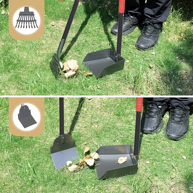 Heeyoo Dog Pooper Scooper, Dog Poop Tray and Rake Set, Pet Waste Removal Scoop - Image 7