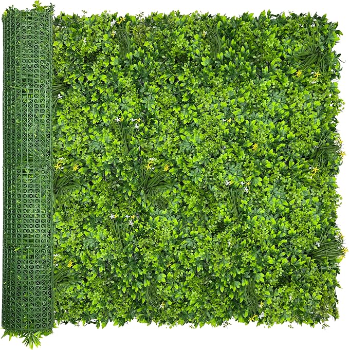 Artificial Plant Wall Roll: 60 X 120 in UV-Anti Ivy Privacy Fence Screen Faux by ODTORYHOME