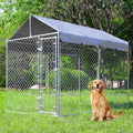 Outdoor Dog Kennel Large with Roof, Dog Run Enclosure, Large Outside Heavy Duty by HEASONKENNEL