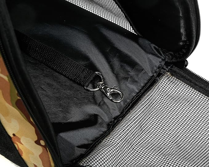 Pawer Soft-Sided Pet Carrier for Cat and Small Dog, Desert Camouflage Pattern - Image 5