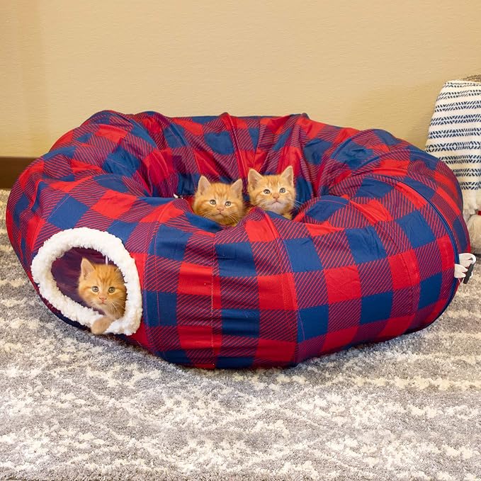 Plaid Tunnel Bed - Image 4