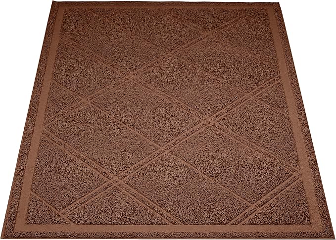 Amazon Basics Less-Mess Cat Litter Box Mat by AmazonBasics