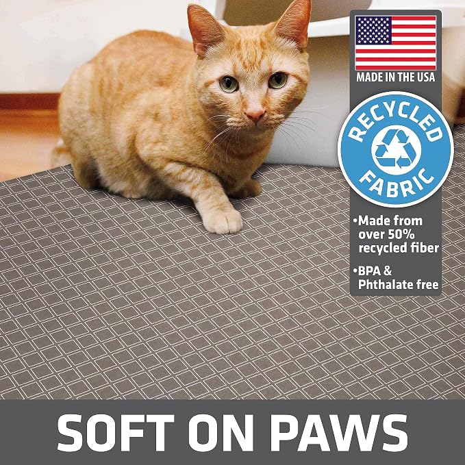 Drymate Cat Litter Box Mat, Litter Trapping Mat, Waterproof, Urine-Proof - Image 4