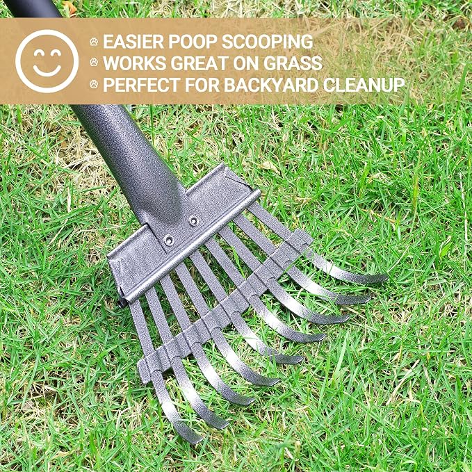 Heeyoo Dog Pooper Scooper, Dog Poop Tray and Rake Set, Pet Waste Removal Scoop - Image 7