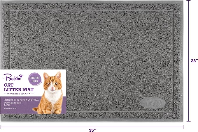 Pawkin Cat Litter Mat, Patented Design - Image 6