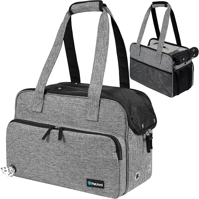 PetAmi Small Dog Purse Carrier, Soft-Sided Pet Carrier Bag by PetAmi