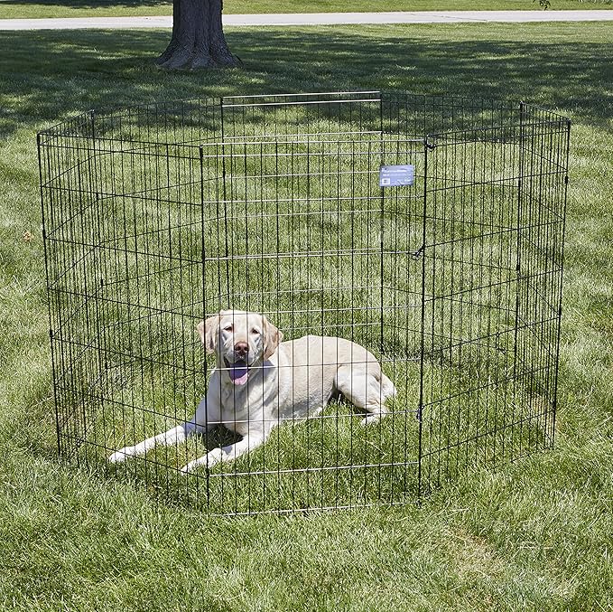 MidWest Homes for Pets Folding Metal Dog Exercise Pen, Indoor/Outdoor Playpen - Image 2