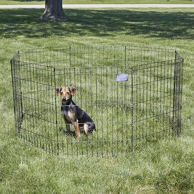 MidWest Homes for Pets Folding Metal Puppy / Dog Exercise Pen, Indoor/Outdoor - Image 2