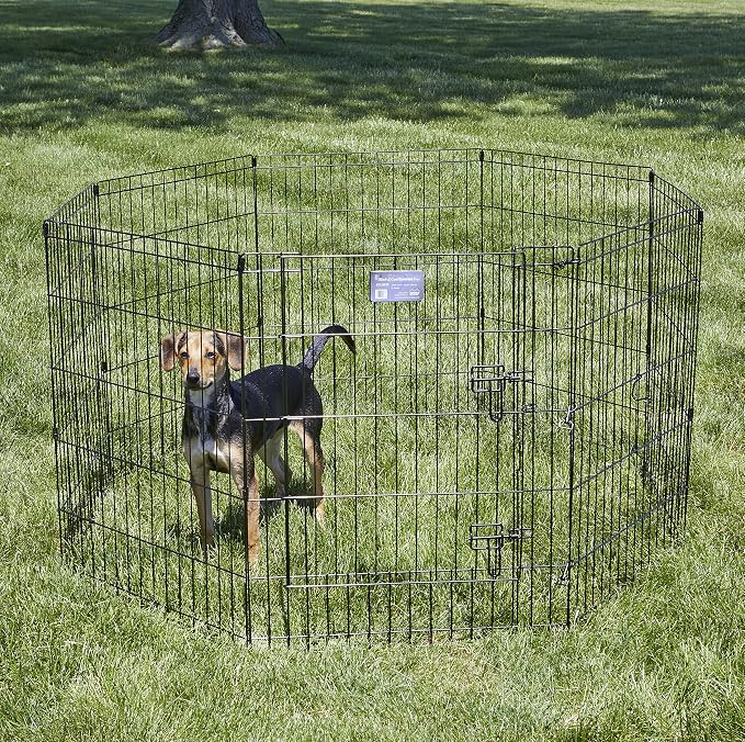 MidWest Homes for Pets Folding Metal Dog Exercise Pen, Indoor/Outdoor Playpen - Image 2