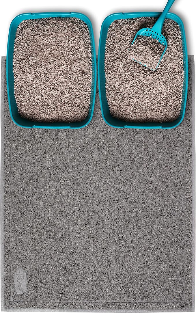 Pawkin Cat Litter Mat, Jumbo XX-Large, 4x3 Feet, Fits Two Litter Boxes or Extra by Pawkin