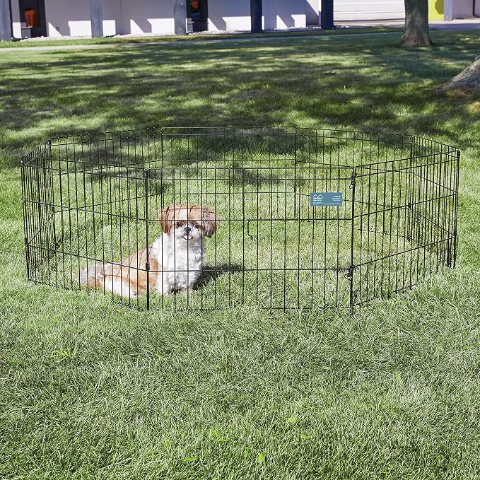 MidWest Homes for Pets Folding Metal Puppy / Dog Exercise Pen, Indoor/Outdoor - Image 2