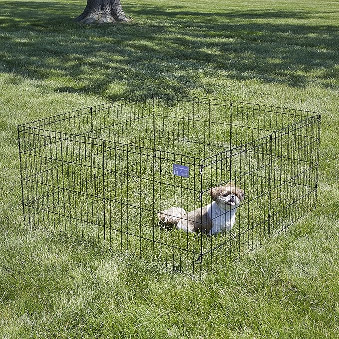 MidWest Homes for Pets Folding Metal Puppy / Dog Exercise Pen, Indoor/Outdoor - Image 2